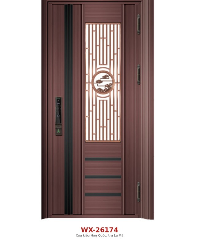 Cửa thông phòng kiểu Hàn Quốc trụ La Mã WX-26174